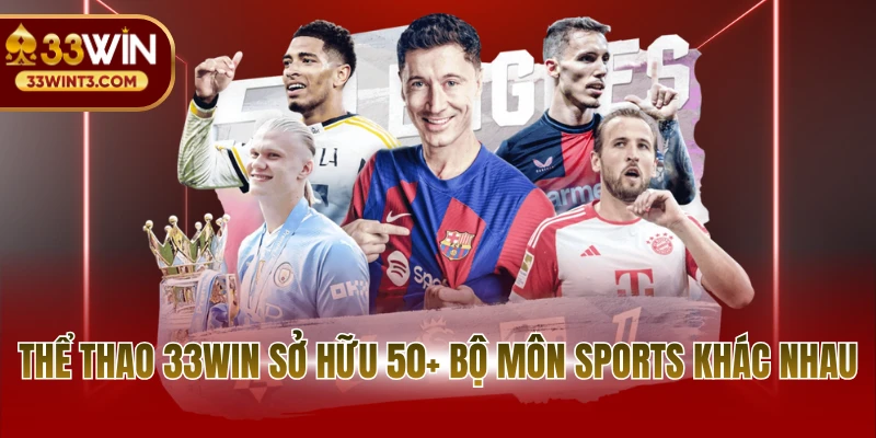 Thể thao 33WIN sở hữu 50+ bộ môn sports khác nhau