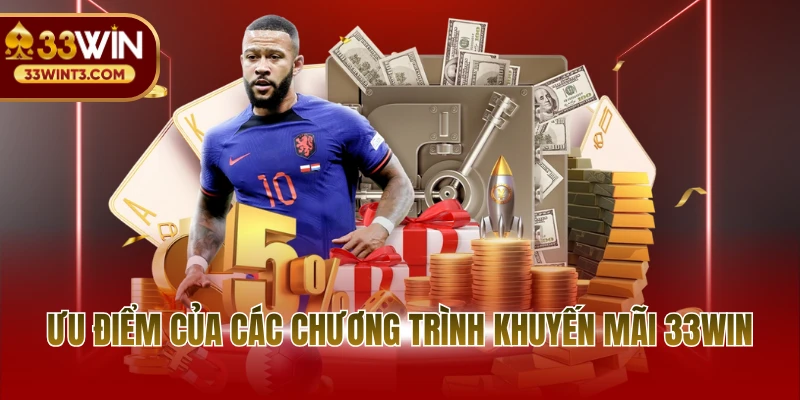 Ưu điểm của các chương trình khuyến mãi 33WIN
